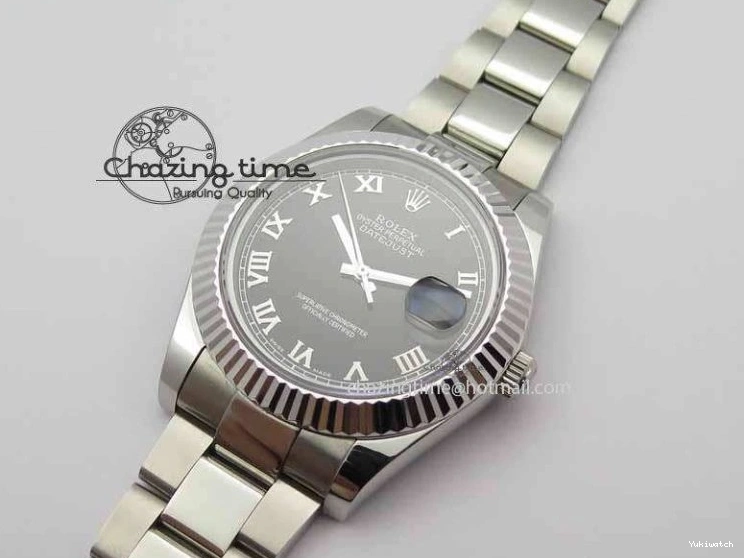SS Maker Dial Roman On 41mm Edition SS Markers Black SA3136 BP II DateJust Bracelet Best 0327